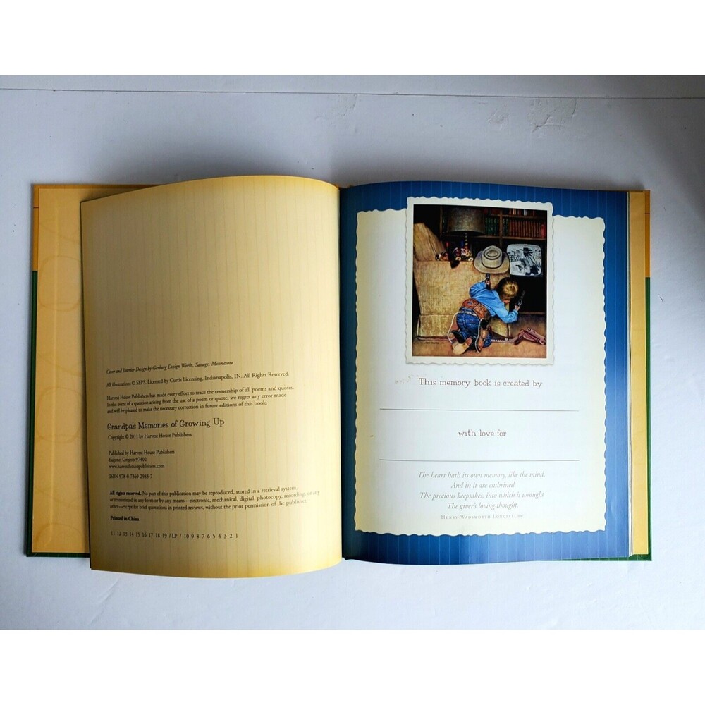 Saturday Evening Post Grandpas Memories Of Growing Up New Keepsake Journal Book - Picture 5 of 9